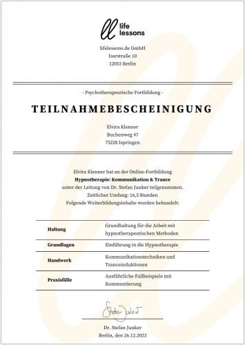 Hypnotherapie_Klenner